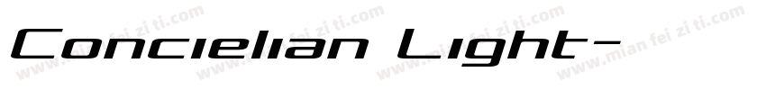 Concielian Light字体转换